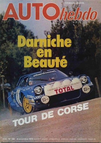 Auto hebdo 189 - hebdo, 08/11/1979