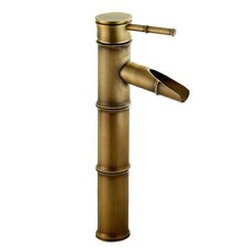 Bathroom Faucet Bamboo Top Mixer Waterfall Sink Faucet Miti...