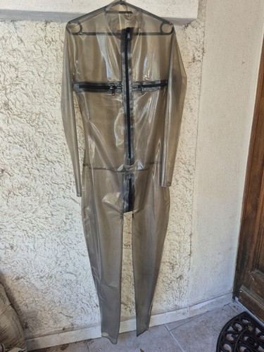 Combinaison catsuit latex gris - combinaison,