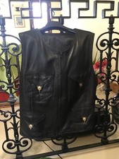 Handmade Leather Gillet with Accessories.