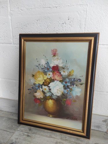 Peinture huile encadrée - à, l'huile