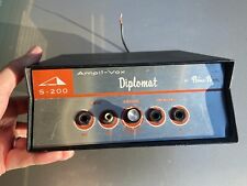 Vintage Ampli-Vox S-200 Diplomat Guitar Harp portable Mic Amplifier battery