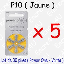 30 piles auditives : JAUNE P10