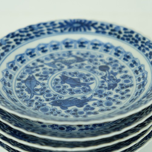 Assiettes poisson chinoises - assiettes,