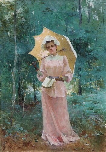 Femme élégante belle époque