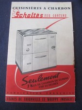 OLD SCHOLTES THIONVILLE WOIPPY CHARCOAL COOKERS BROCHURE