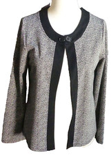 Veste chevrons noirs et blancs