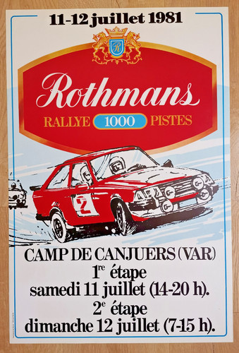 Affiche publicitaire rothmans - publicitaire,