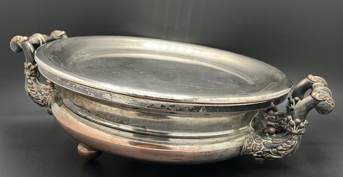 Chauffe plat métal argenté - métal,