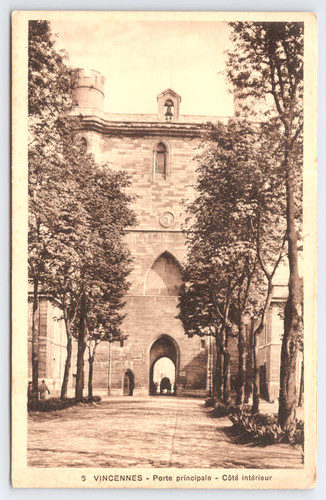 Vtg postcard vincennes porte - postcard,