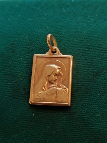 Médaille vierge ancienne - ancienne, or