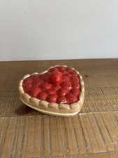 Heart Shape Strawberry Pie/Raspberries in Kitsch Sling Mold/Box