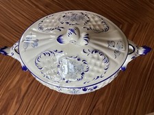Soupière porcelaine bleu de