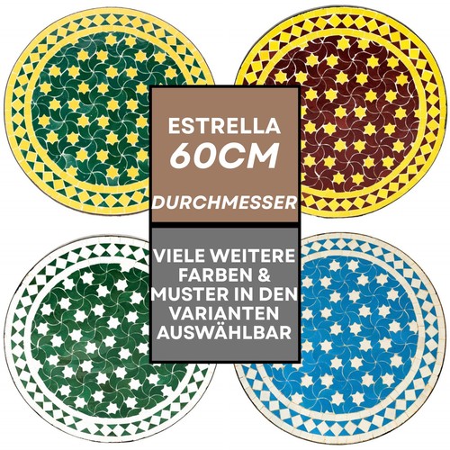 Table marocaine mosaïque - table, en