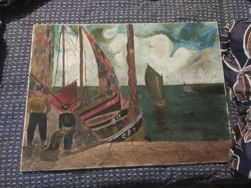 Ancientableau huile sur toile - ancientableau,