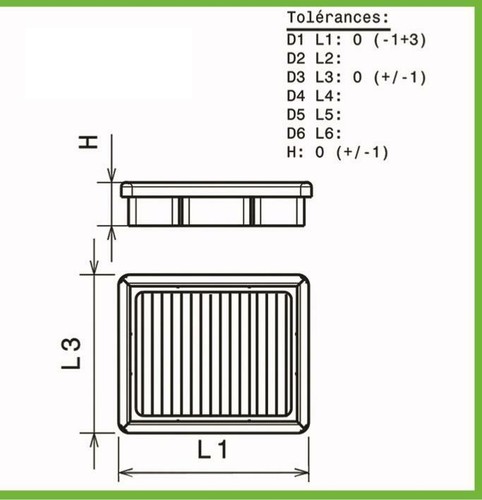 Filtre air green pour - filtre,