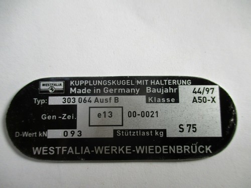 Panneau type ahk - type,