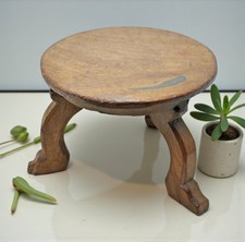 Tabouret Bas Rond En Bois