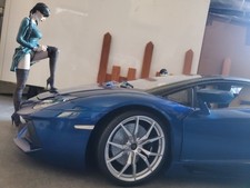 Lamborghini Aventador blue LP