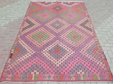 Ancien kilim brodé turc