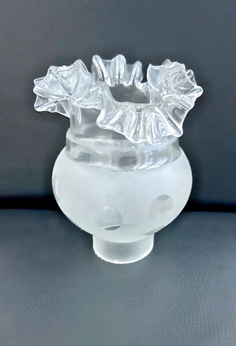 Globe verre gravé - gravÉ, tulipe