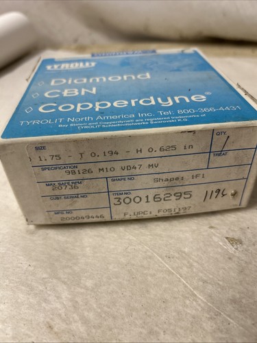 Tyrolit diamond cbn copperdyne - tyrolit,