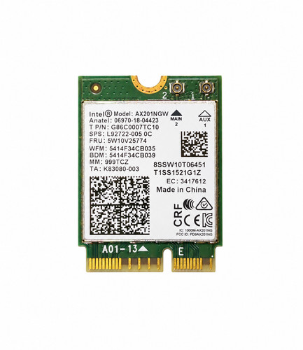 Carte wifi bluetooth intel - carte,