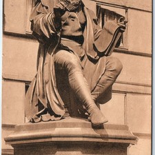 c1910s Munich, Germany Hans Sachs Statue Poet Meistersinger Cobbler Book A351