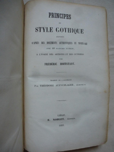 Principes style gothique - style,