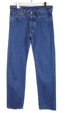 Jean Levi's Lot 501 Premium Big E Pour Homme W33/L34 Denim Bleu Coupe Droite