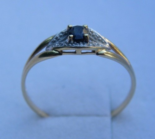 Bague jaune saphir - or,