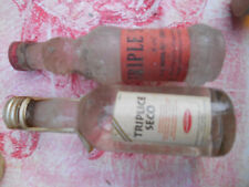 Lot 2 Mignonettes Ancienne Alcool Collection Bistrot triple sec