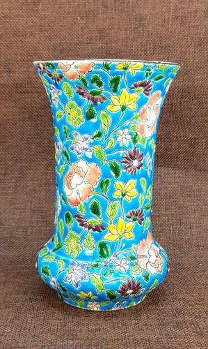 Superbe vase diabolo - vase, emaux