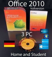 Microsoft Office Famille et Étudiant 2010 Version Complète 3 PC Family Pack Boîte + DVD