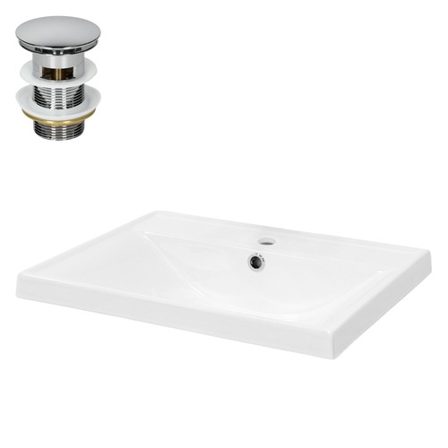 Lavabo céramique blanc - lavabo, en