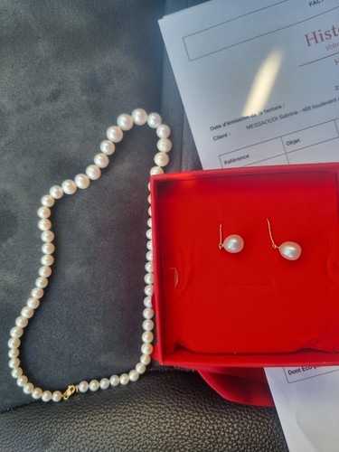 Collier boucle oreille or - collier, +