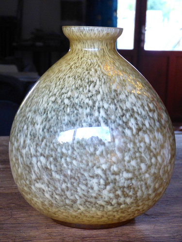Ancien vase boule verre - ancien,