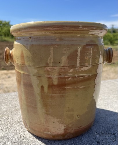 Ancien pot graisse confit - à,