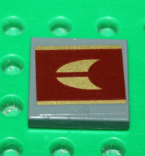 Lego Star Wars DkStone Tile with SW republic Attack Cruiser  3068pb0366 Set 8039