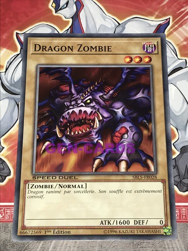 Carte dragon zombie - yu, oh