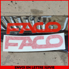 Lot de 2 Autocollants / Stickers FACO Rouge PEUGEOT 103 / MBK 51 / MOBYLETTE