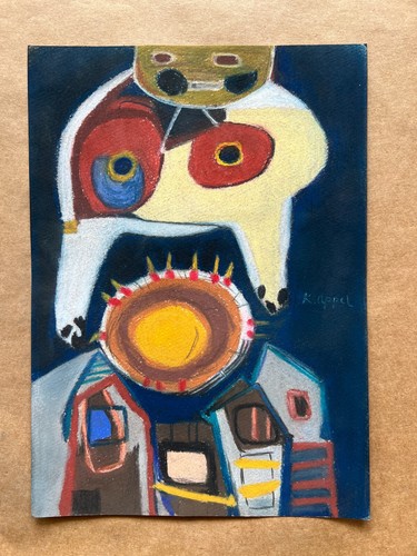 Dessin karel appel sur - dessin, papier