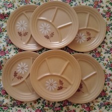 LOT DE 6 ASSIETTES À FONDUE MODÈLE AUTOMNE ST AMAND