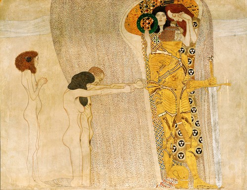 Gustave klimt beethoven frise - beethoven,
