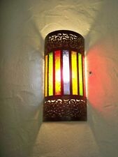 Applique murale artisanale marocaine en fer ciselé – Lustre lanterne M3