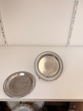 Ancien Lot 2 Serviteur Plat