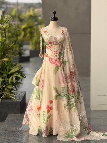 Femmes lehenga choli fête - lehenga,
