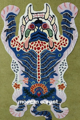 Tapis tigre tibétain fait