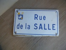 plaque émaillée ancienne rue