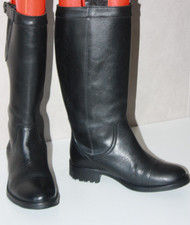 AIGLE Bottes Cuir Lisse Noir